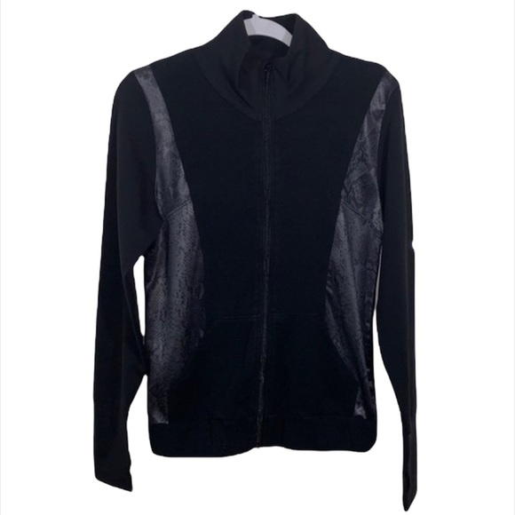 Splits59 Athletic Python Print Lined Jacket Workout Gym Run - Picture 2 of 9